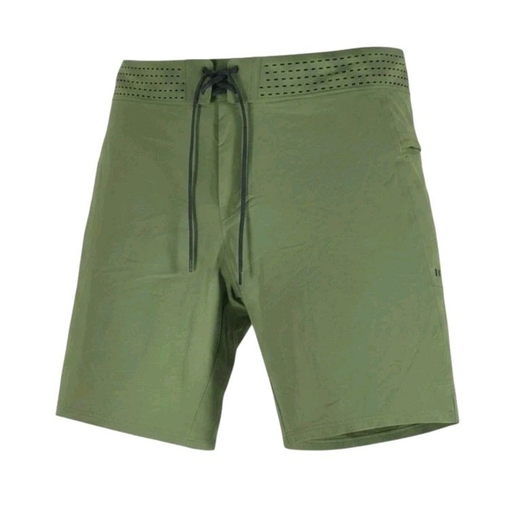 Lululemon Current State Board Shorts Mens 34 Green Foliage Trunks 9 in LM7AYXS